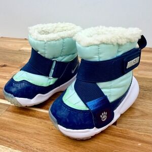 Nike Flex Advance SE PS Toddler Winter Boots Glacier Blue Navy 4C